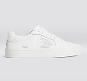 SALVAS White Premium Leather Ice Logo Sneaker Men