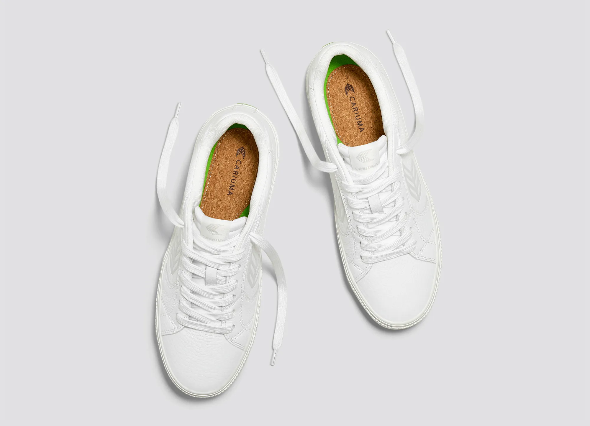 SALVAS White Premium Leather Ice Logo Sneaker Men