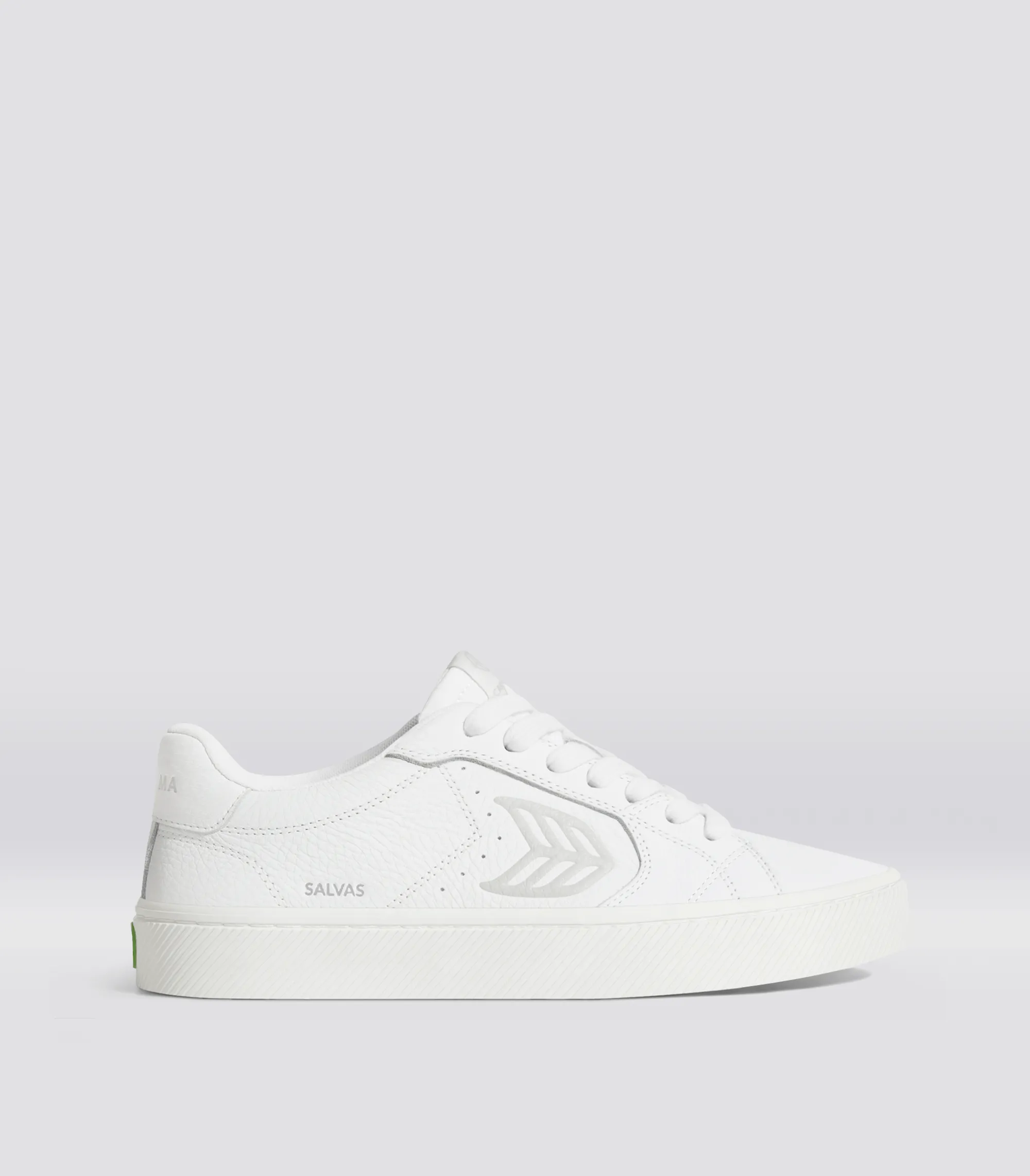 SALVAS White Premium Leather Ice Logo Sneaker Men