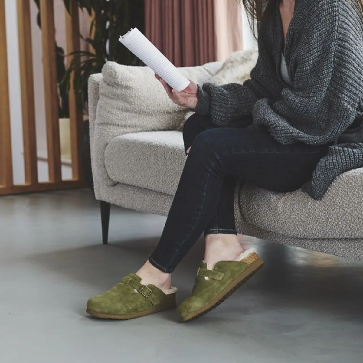 Sheepskin Clog