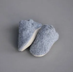 size 2 (4.5") - light grey wool loafers