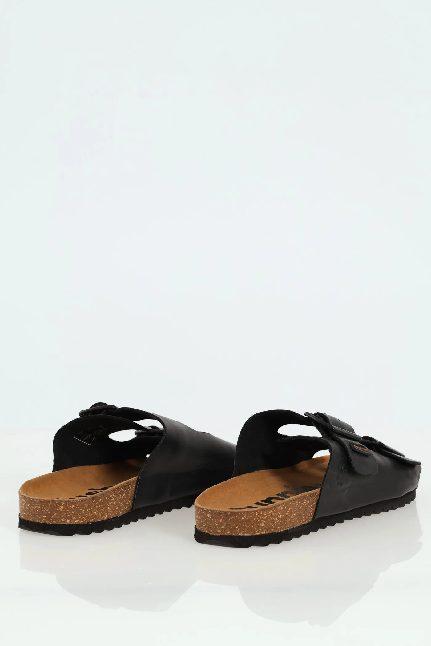 Slammer Double Strap Birk Mule Sandal - Black/Brown