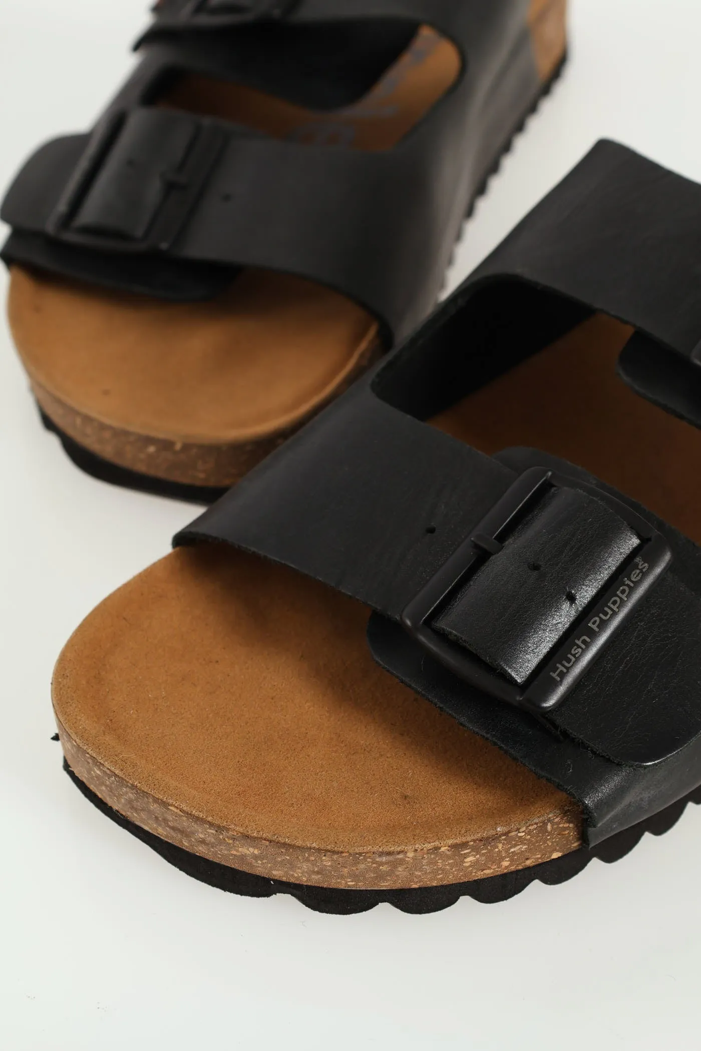 Slammer Double Strap Birk Mule Sandal - Black/Brown