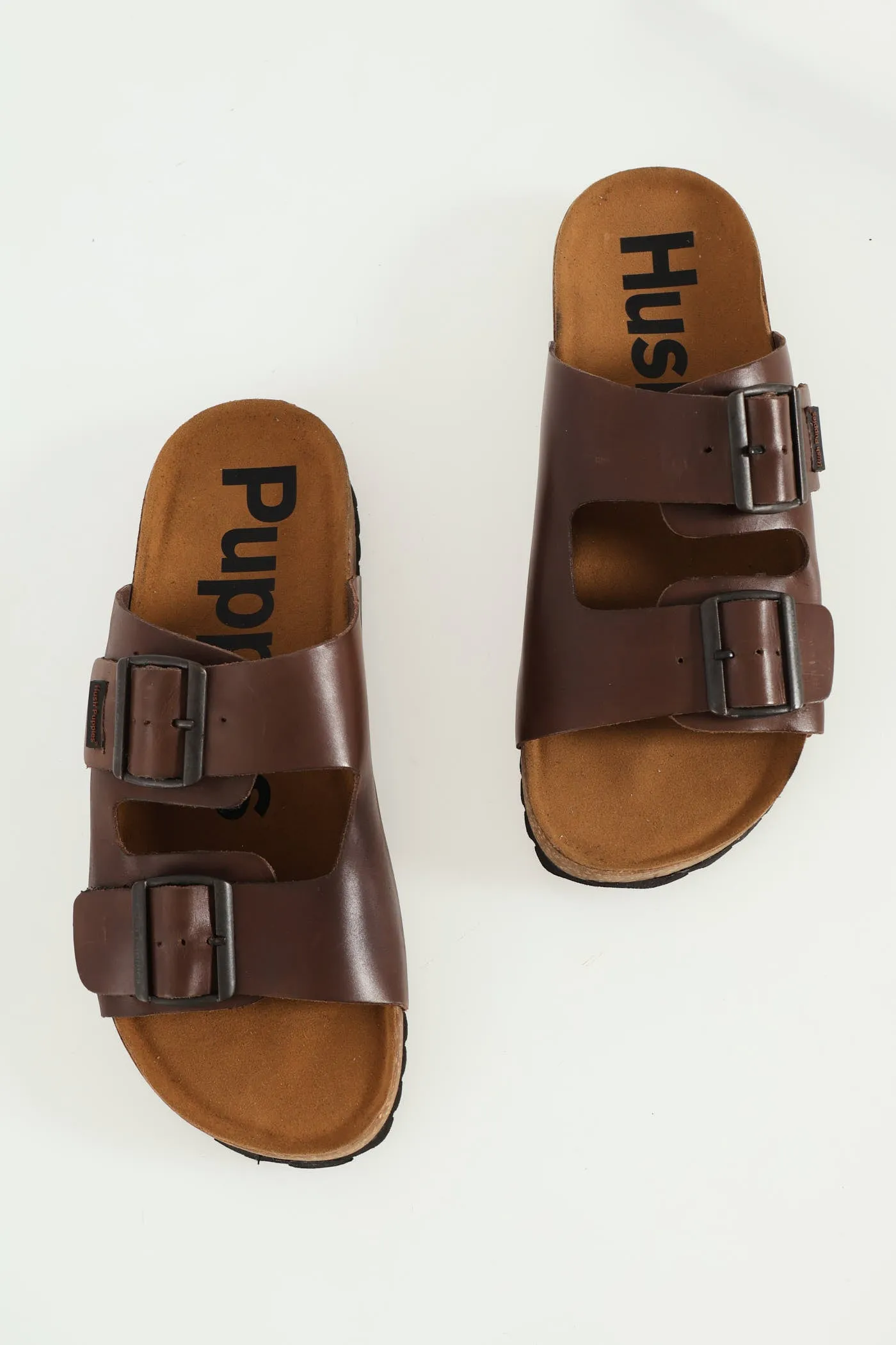 Slammer Double Strap Birk Mule Sandal - Brown
