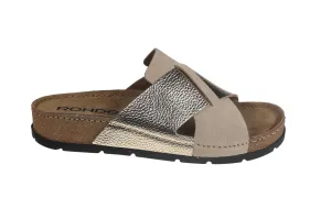 'Soave' women's slide sandal - gold