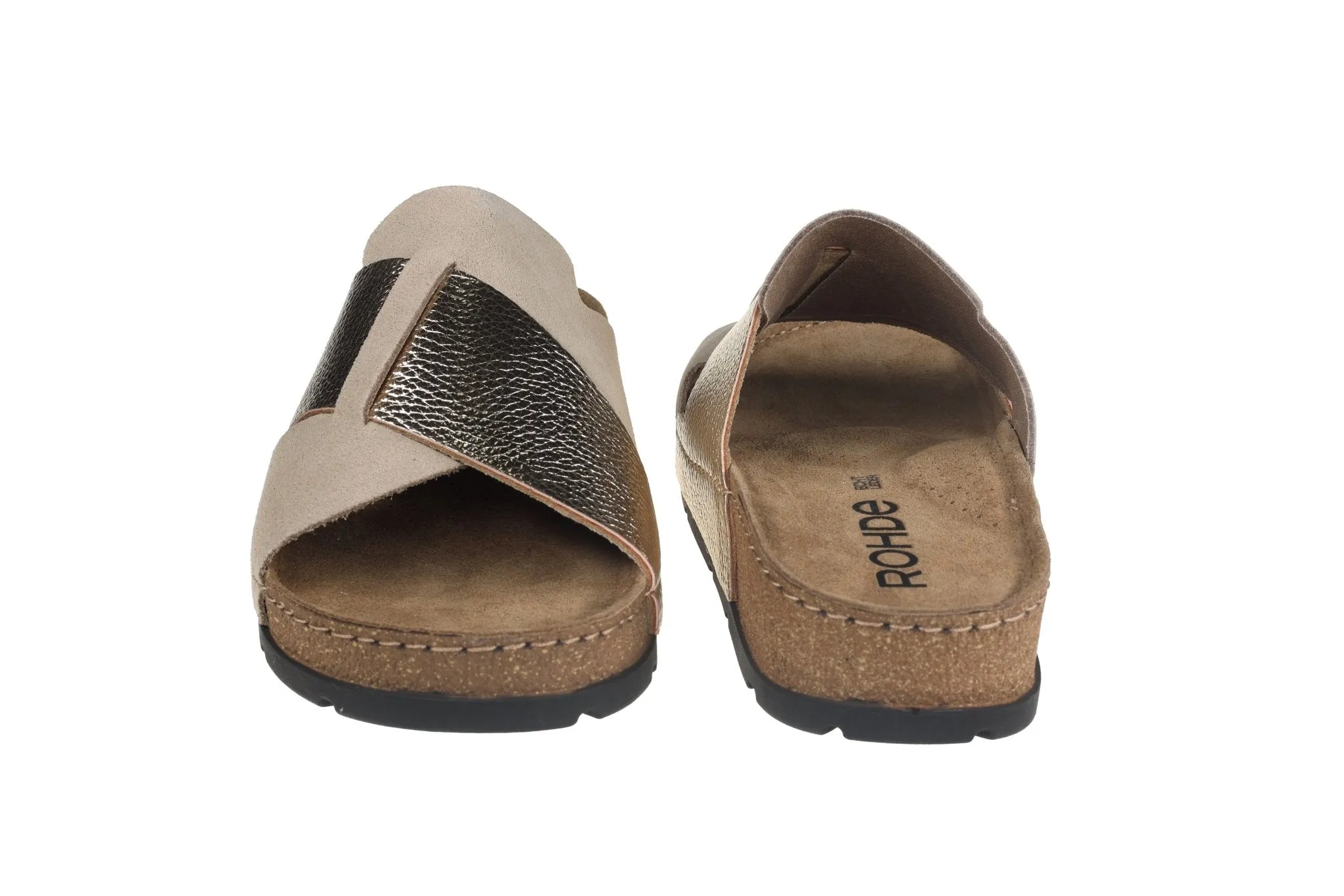 'Soave' women's slide sandal - gold