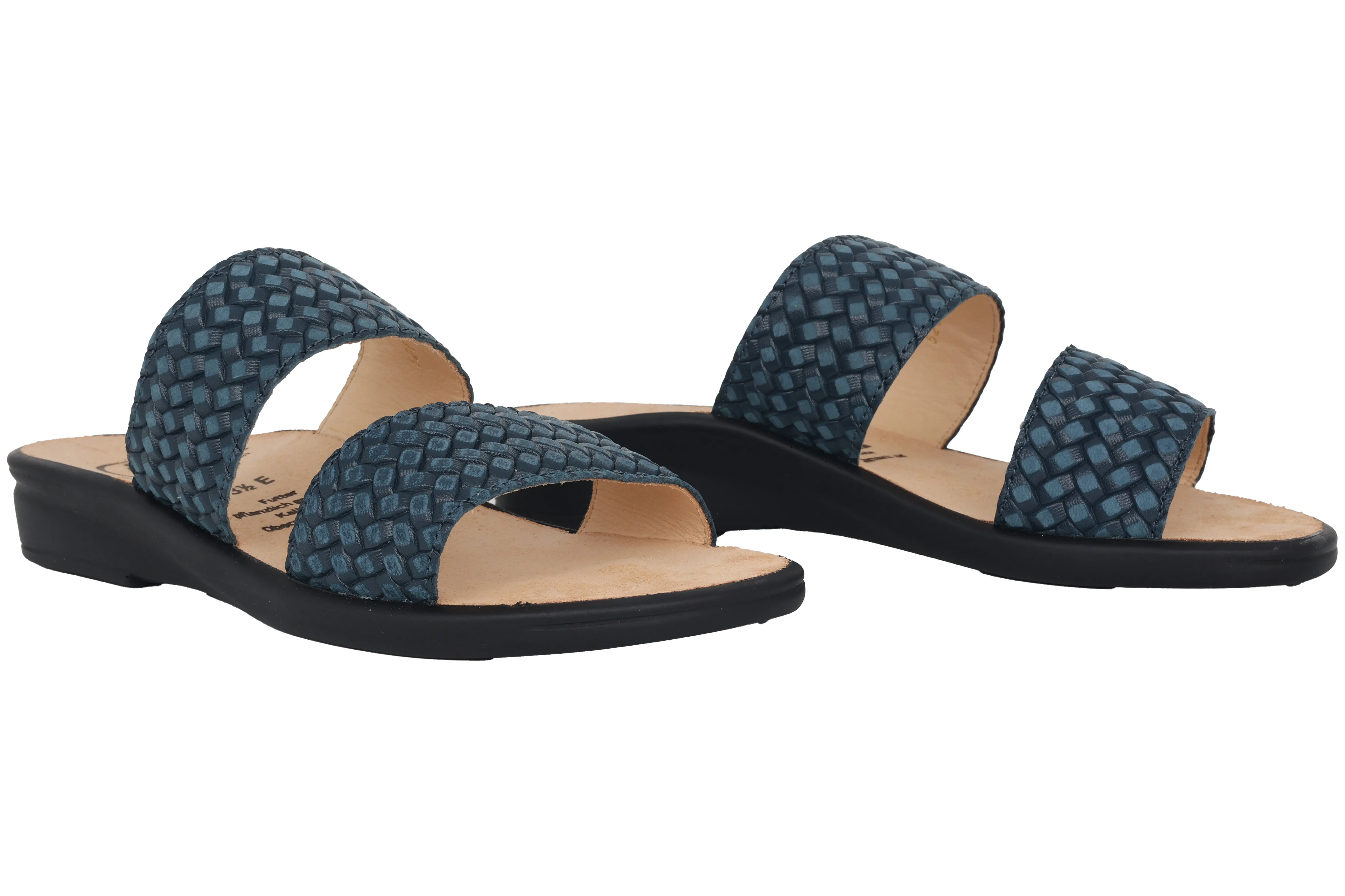 'Sonnica' women's small fit (E) sandal - blue