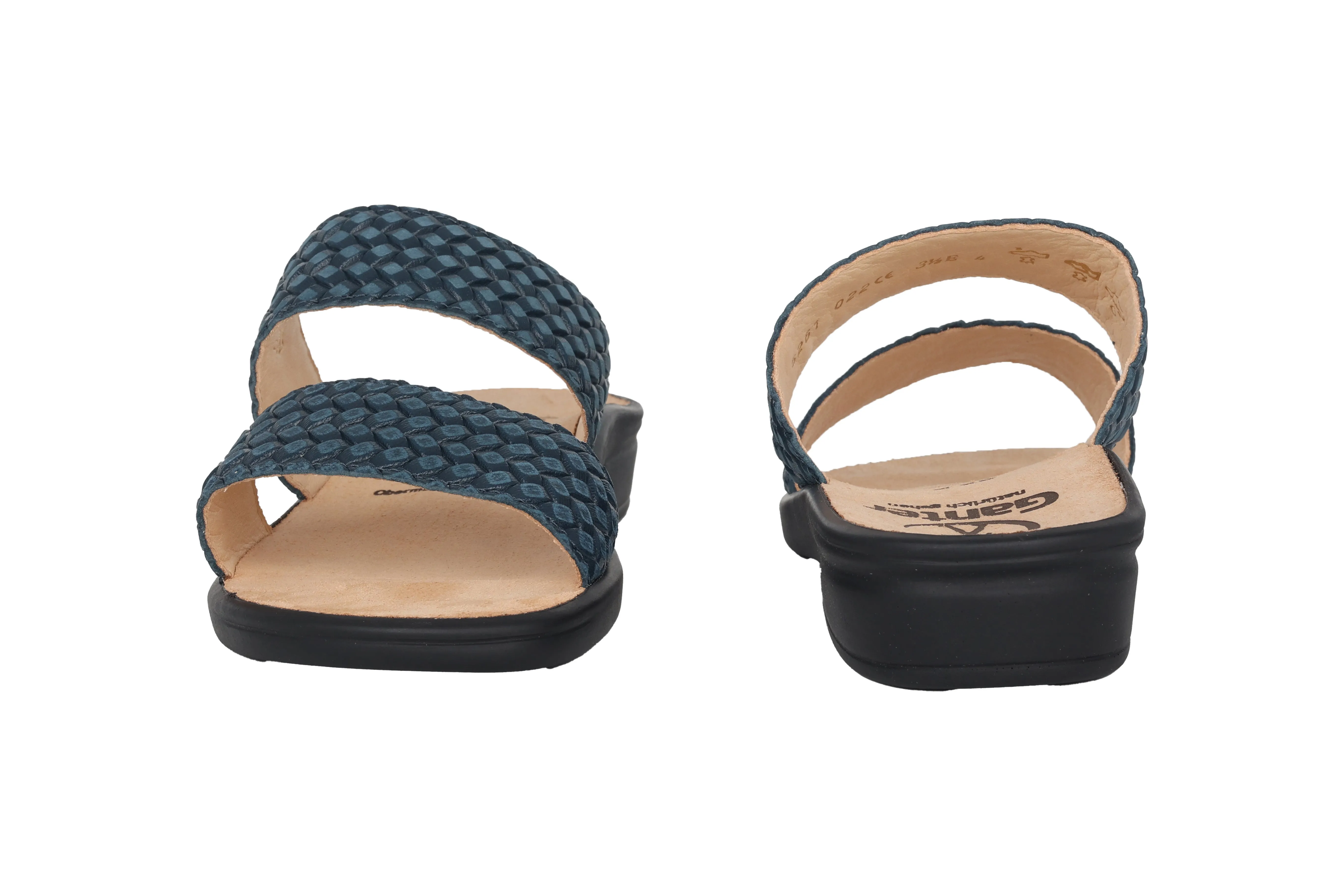 'Sonnica' women's small fit (E) sandal - blue