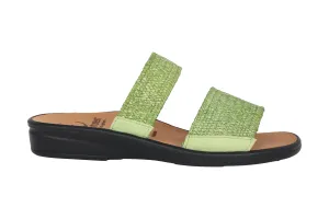 'Sonnica' women's small fit (E) sandal - Green