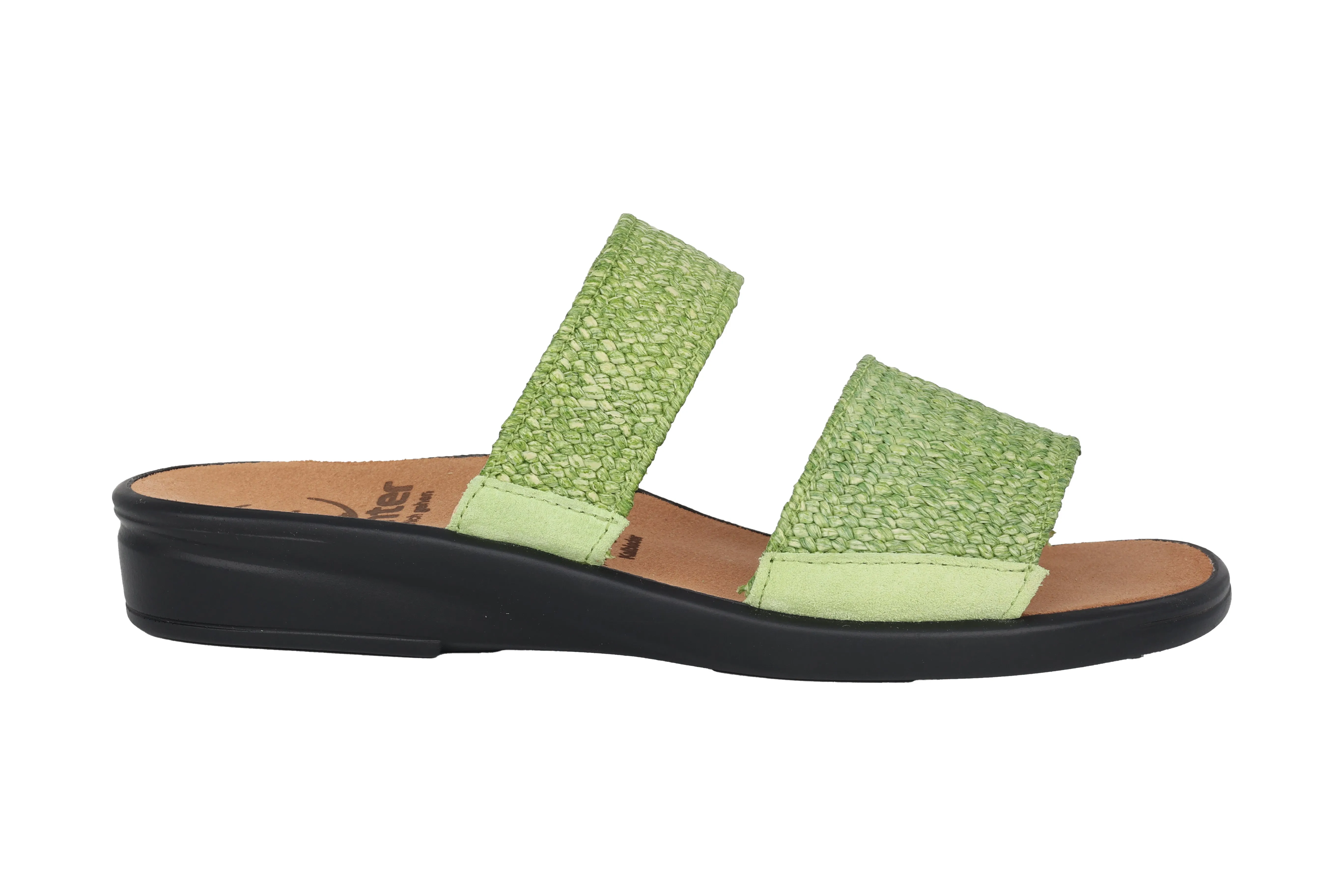 'Sonnica' women's small fit (E) sandal - Green