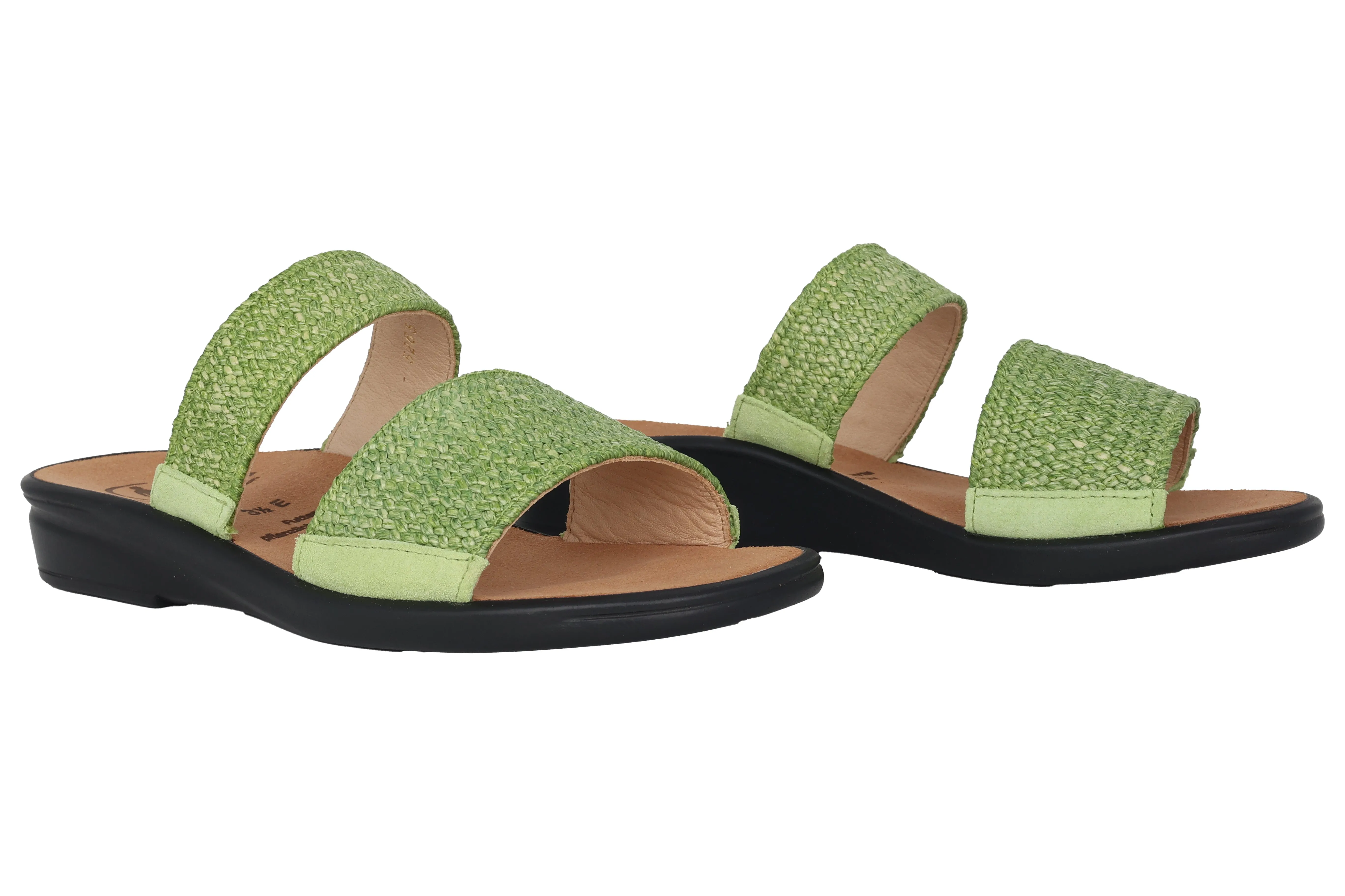 'Sonnica' women's small fit (E) sandal - Green
