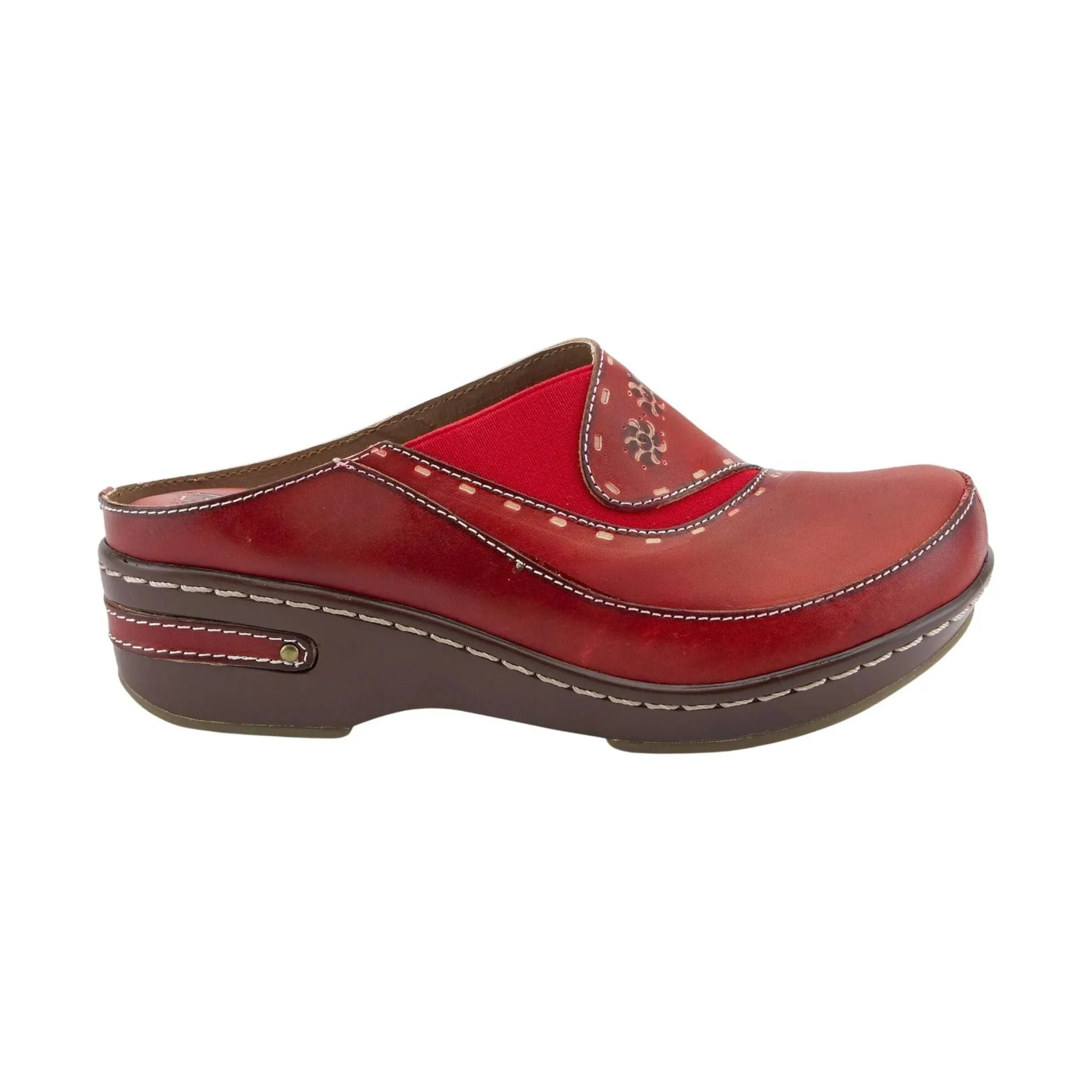 Spring Step L'artiste Women's Chino Clog - Red