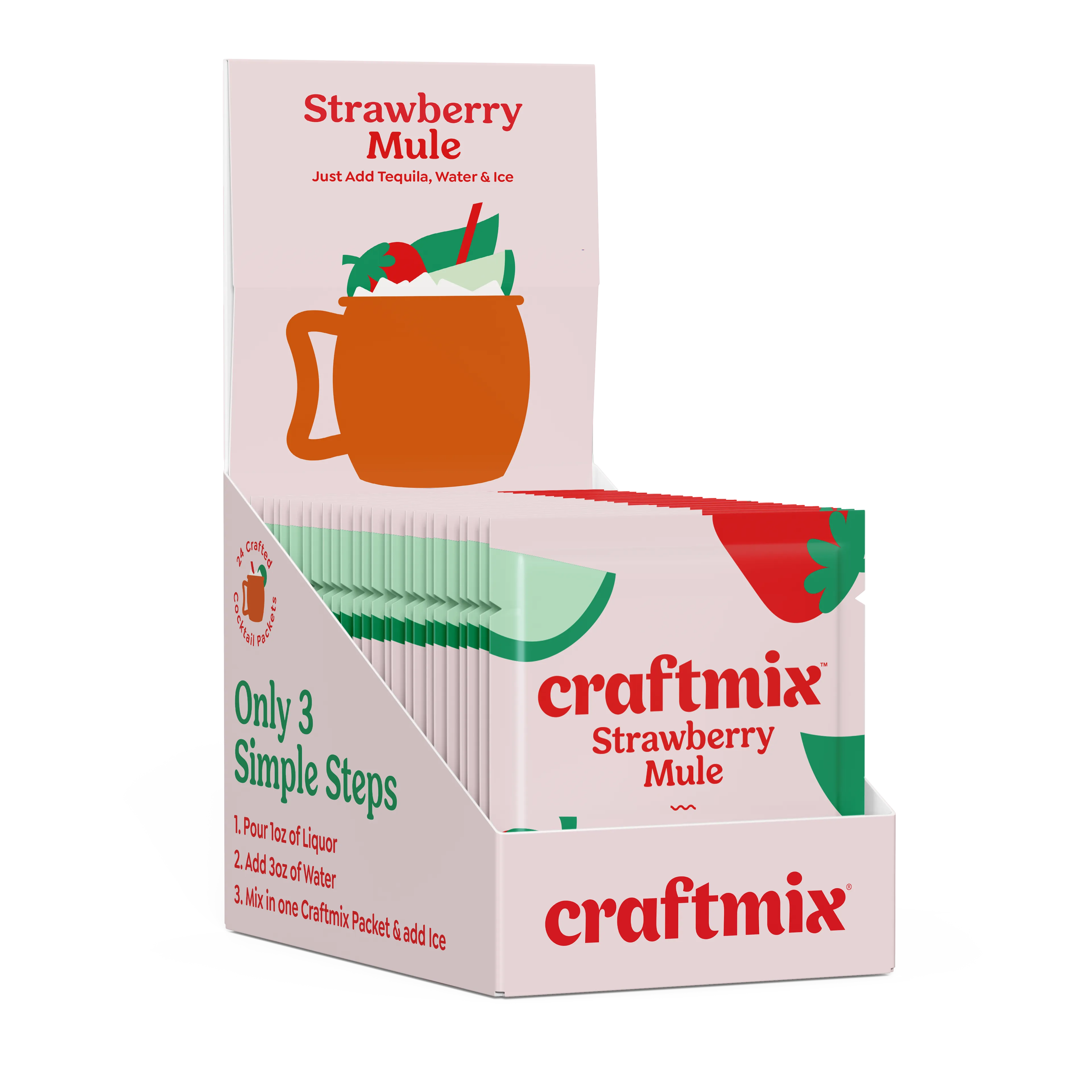 Strawberry Mule Mocktail/Cocktail Mixer