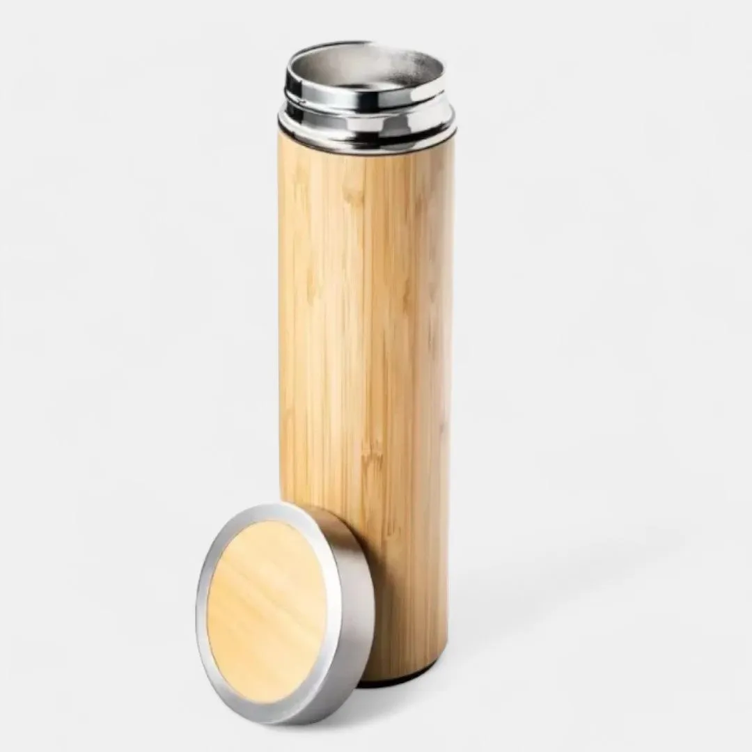 Sustainable Elegance: Luxe Candle, Cork Wallet & Bamboo Bottle Gift Hamper