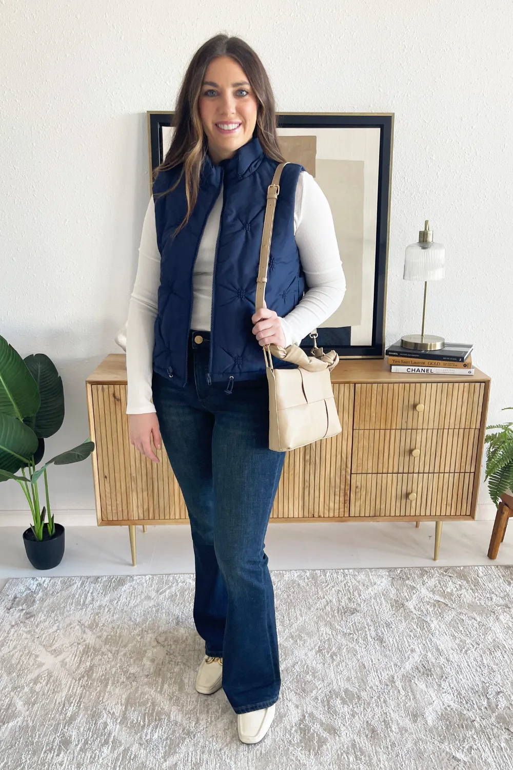 Textured Puffer Vest