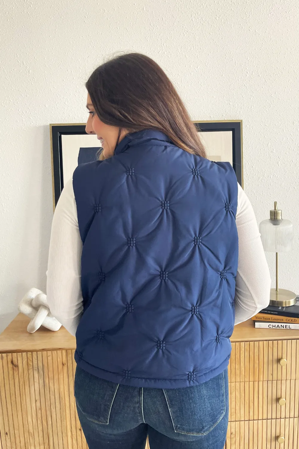 Textured Puffer Vest