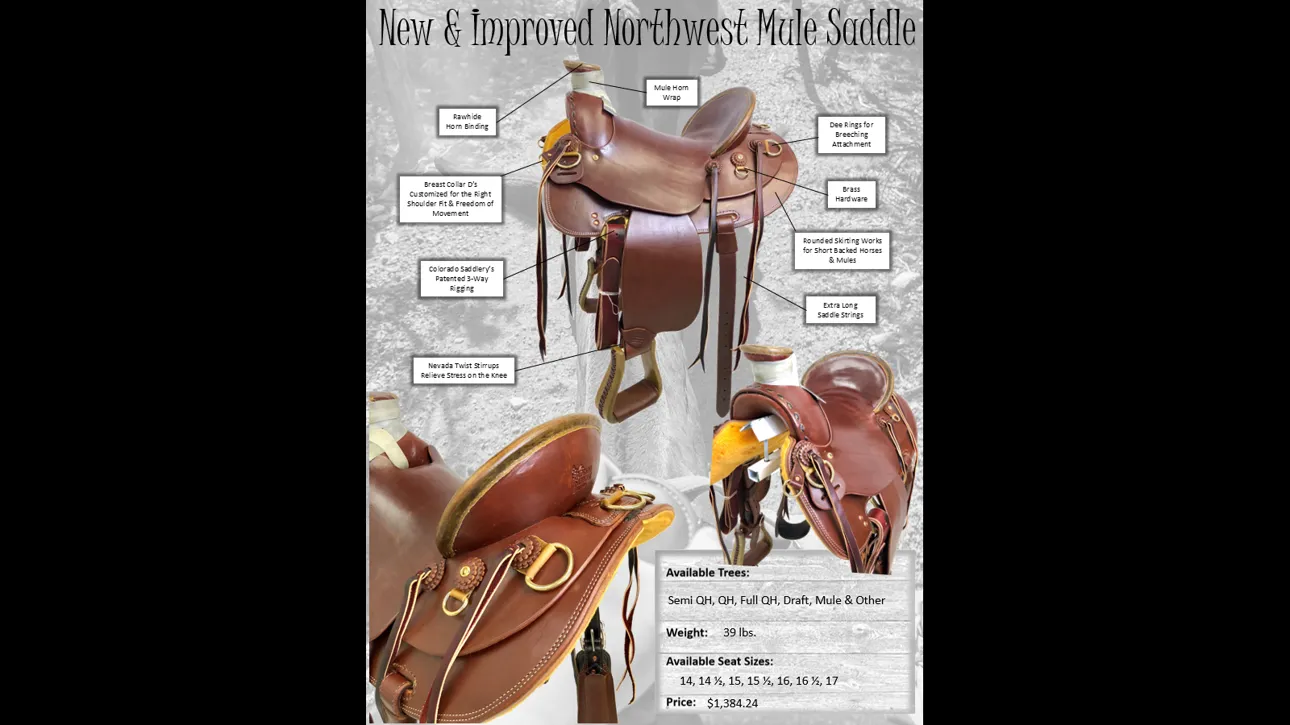 The Classic Northwest Wade Mule Saddle