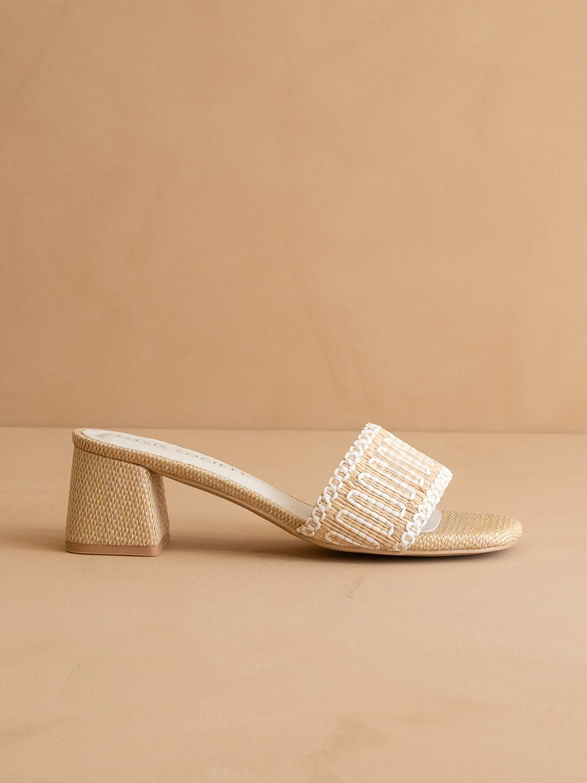 The Francesca | Natural Jute Mule Slide