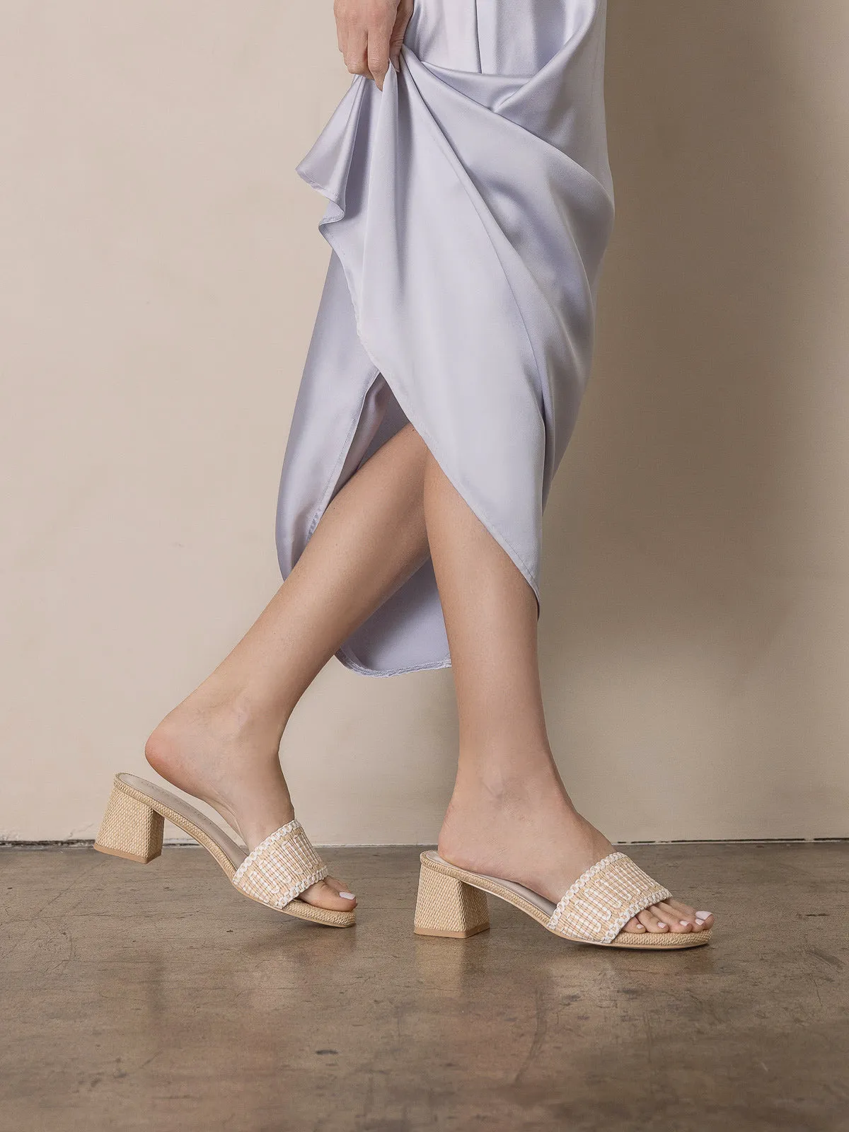 The Francesca | Natural Jute Mule Slide
