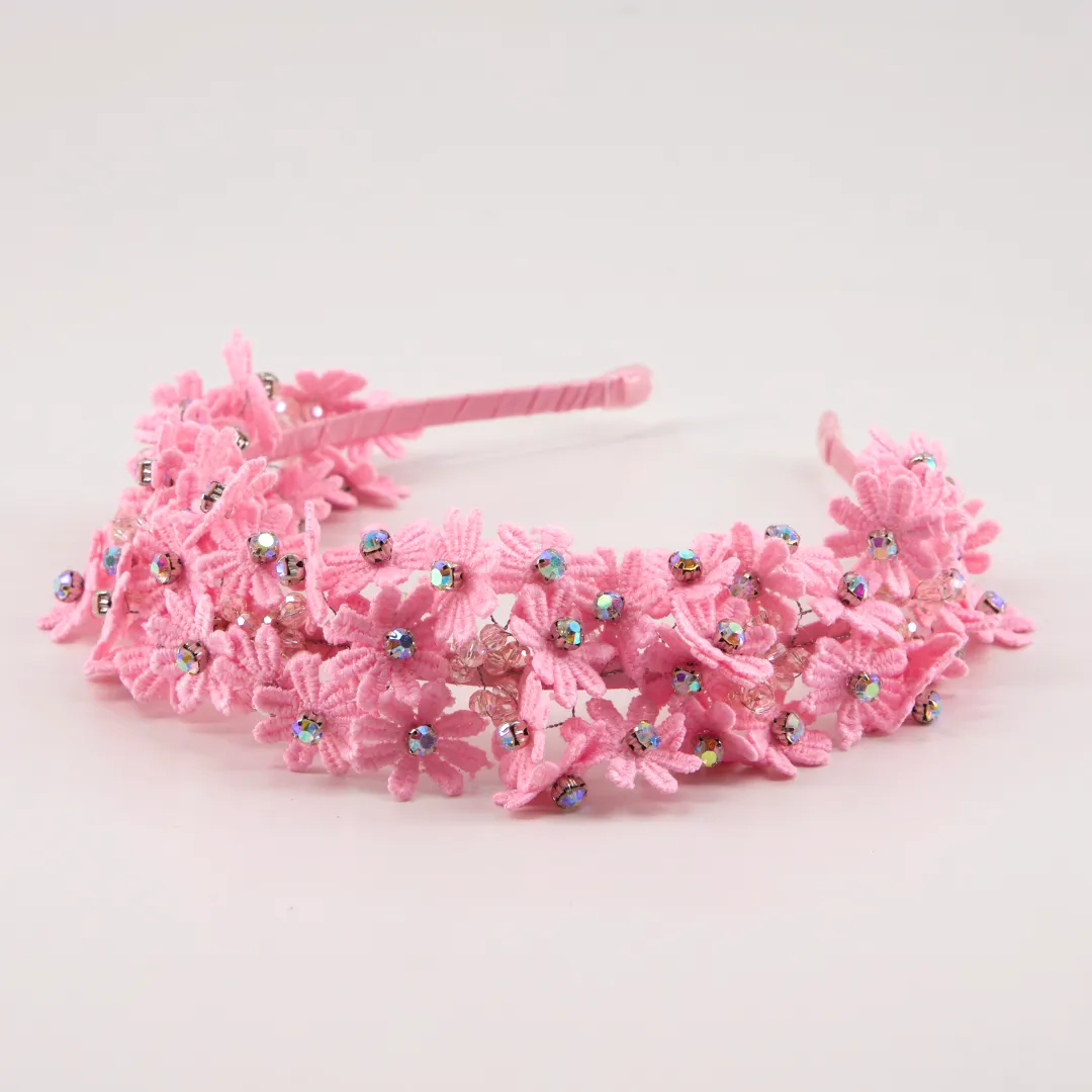 The Wanderstar Daisy Pink Girls Headband