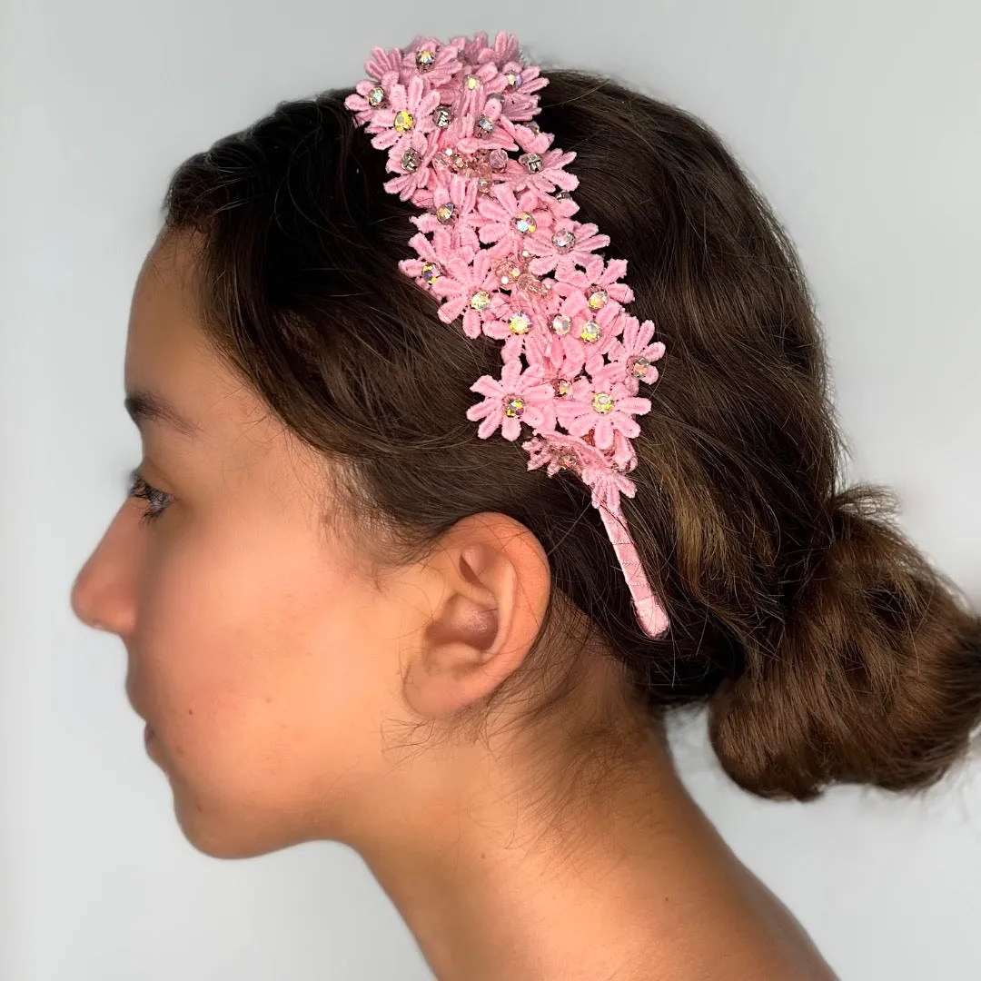 The Wanderstar Daisy Pink Girls Headband