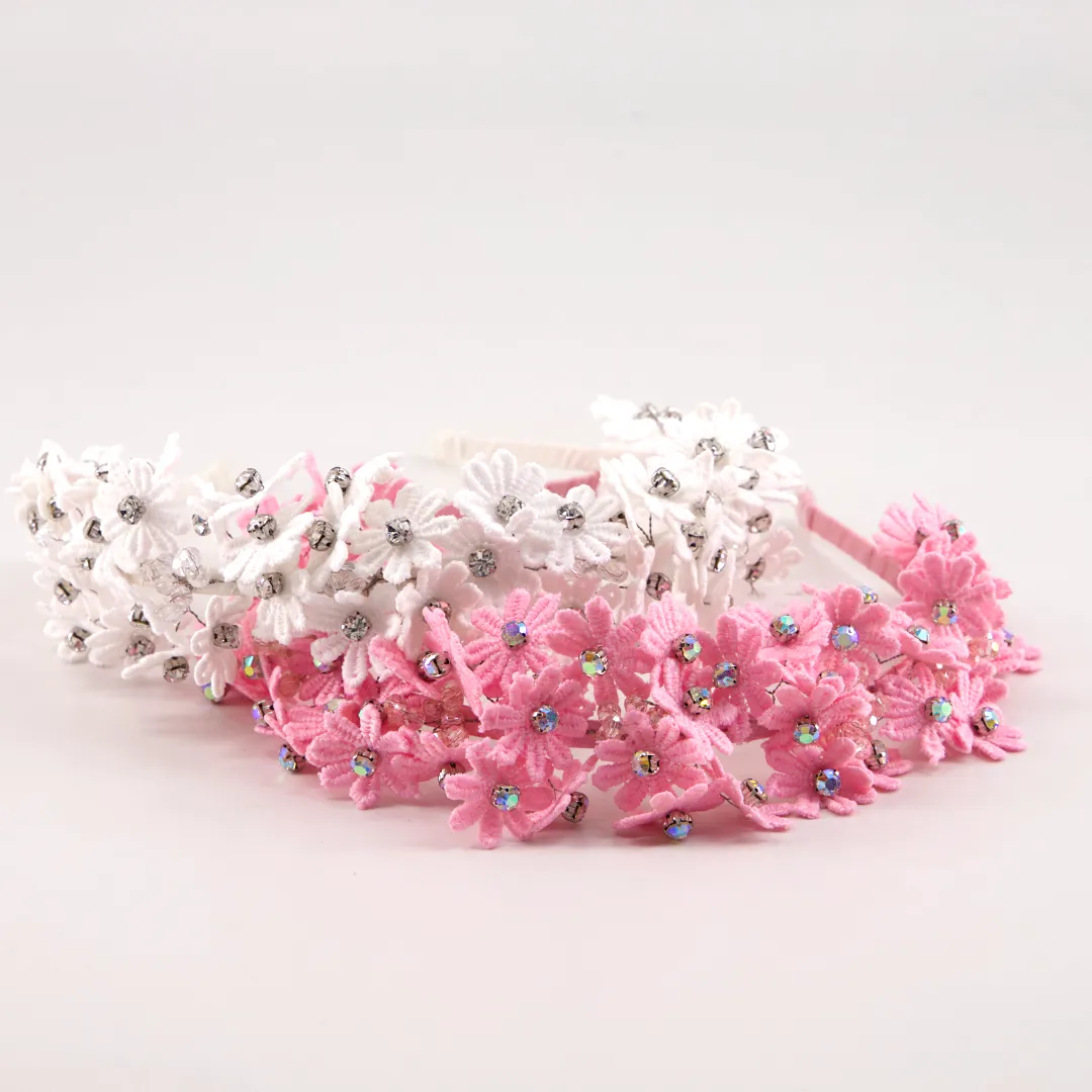 The Wanderstar Daisy Pink Girls Headband