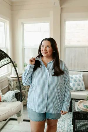 The Way I Feel Stripe Button Down