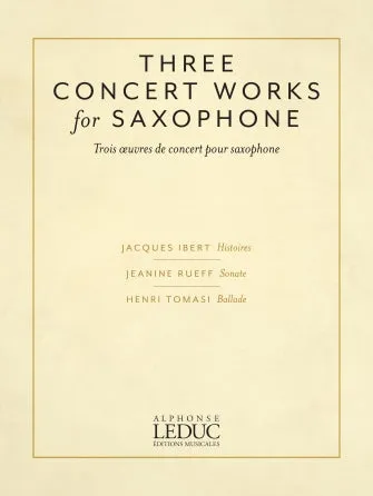 Three Concert Works for Saxophone