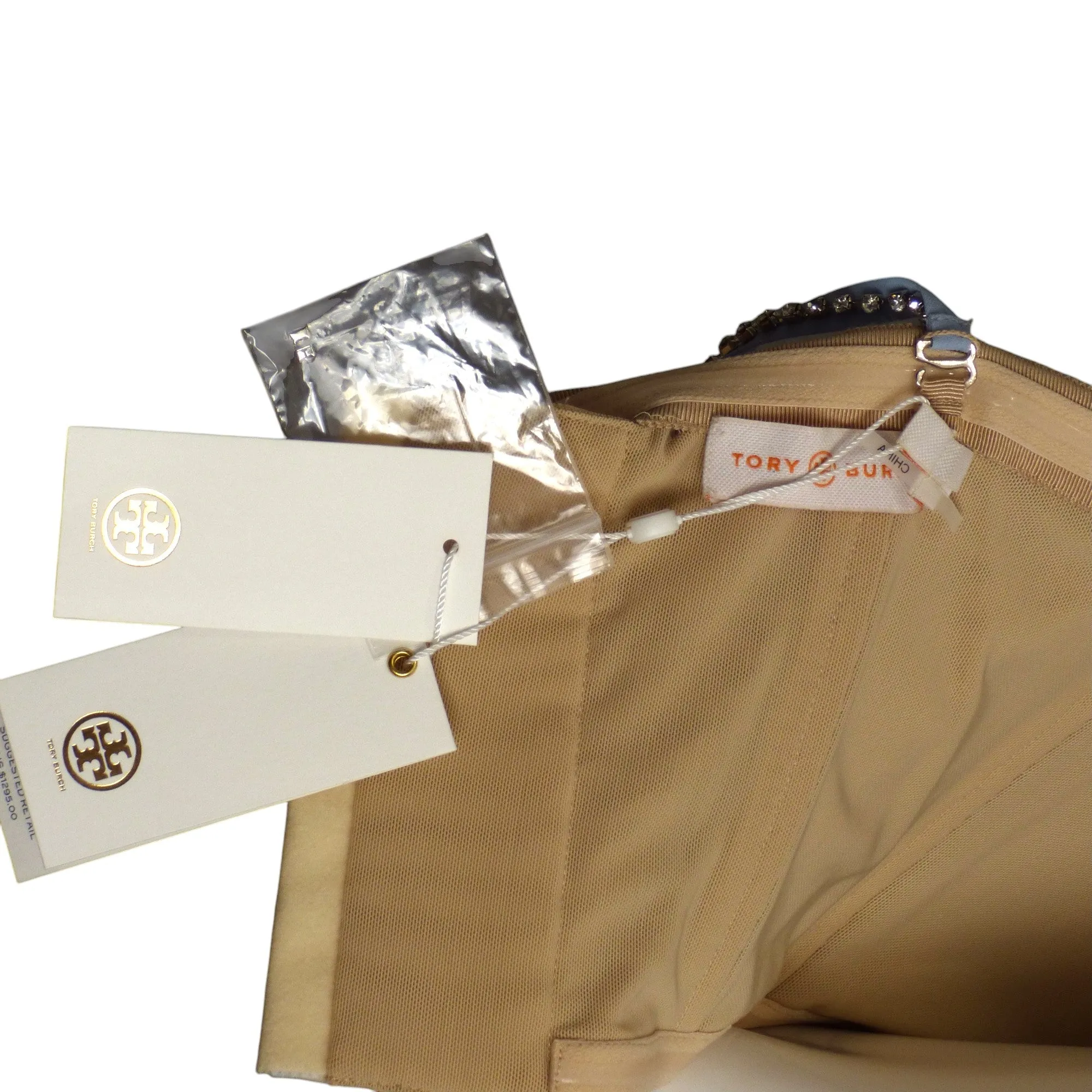 TORY BURCH- NWT 2016 Multi Color Jacquard Gown, Size 2