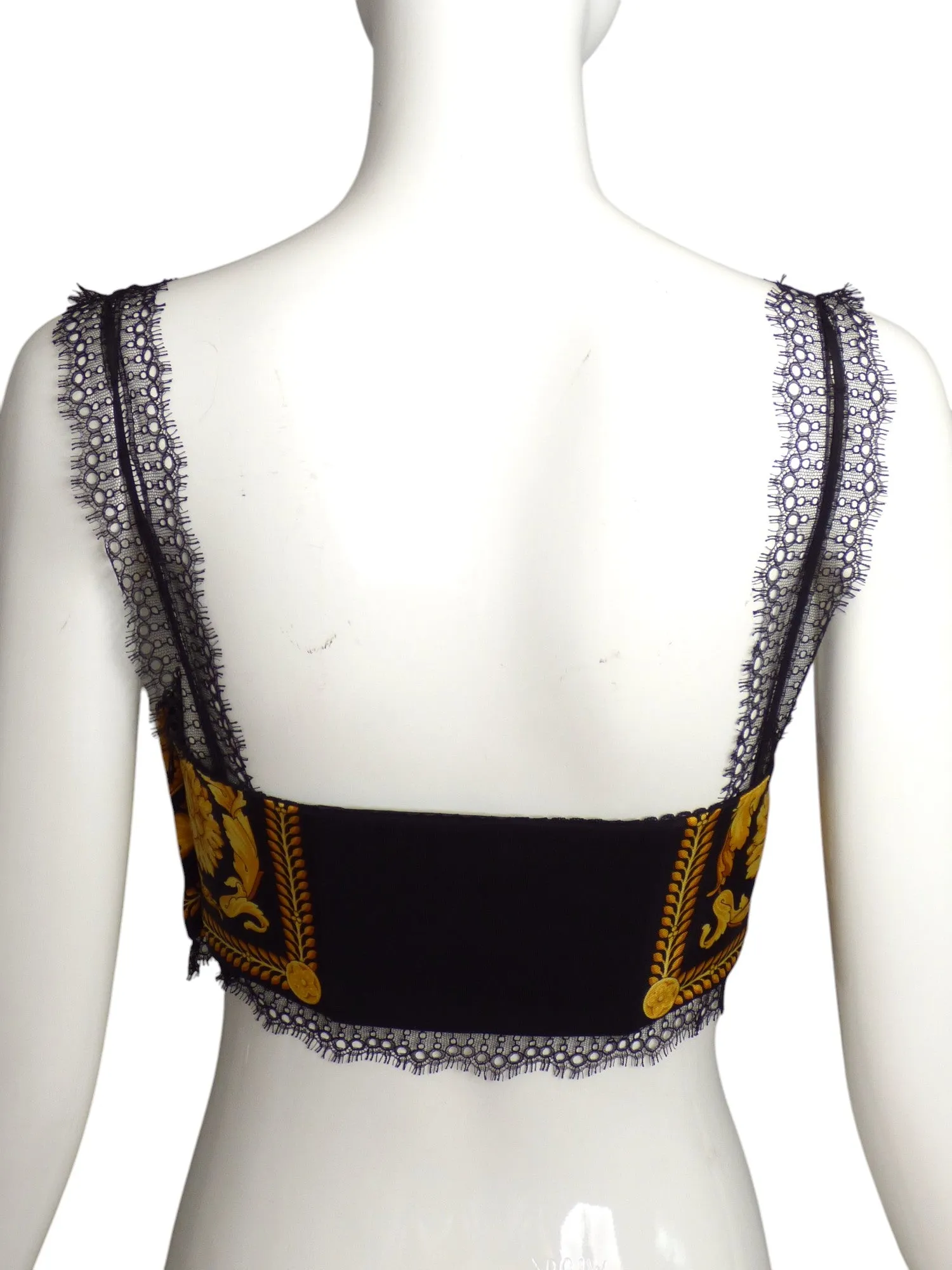 VERSACE- NWT 2024 Silk & Lace Bralette, Multiple Sizes Available