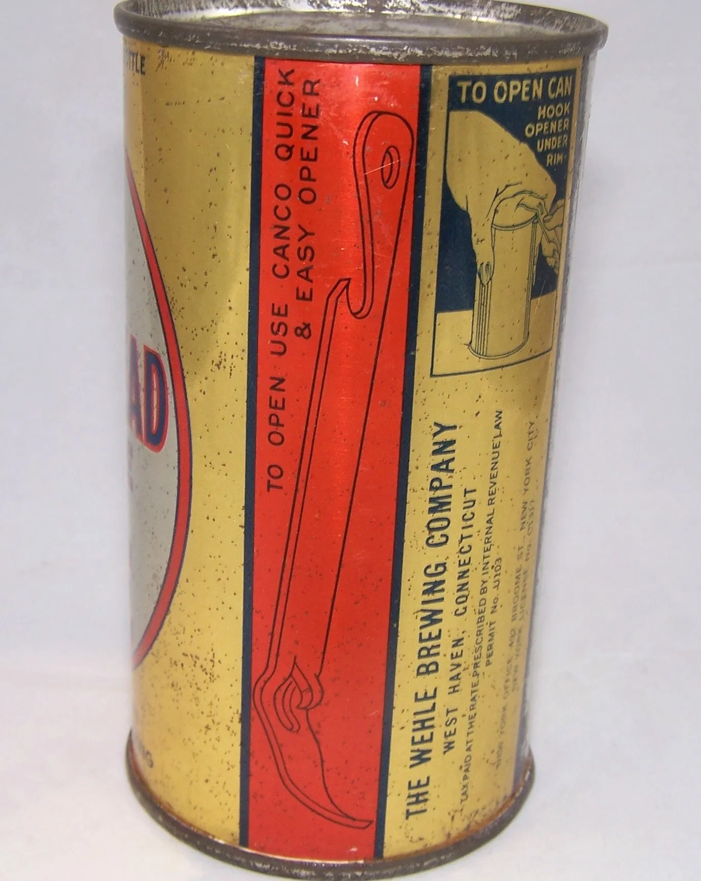 Wehle Mule Head Stock Ale, (Long Opener) Lilek # 540, Grade 1/1-