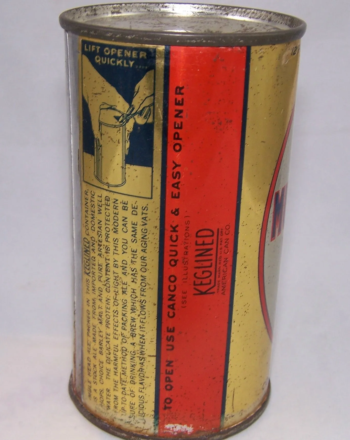 Wehle Mule Head Stock Ale, (Long Opener) Lilek # 540, Grade 1/1-
