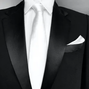 White Silk Tie