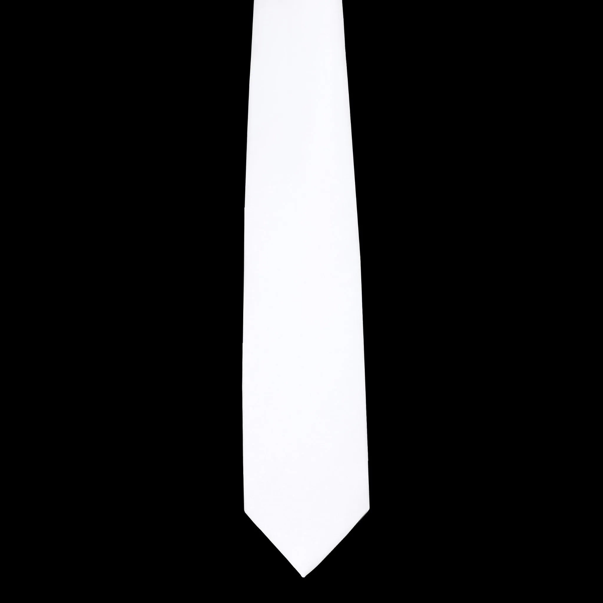 White Silk Tie