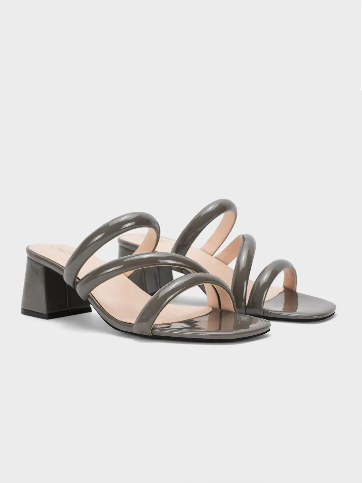 Womens "NEREUS" Patent Casual Sandals