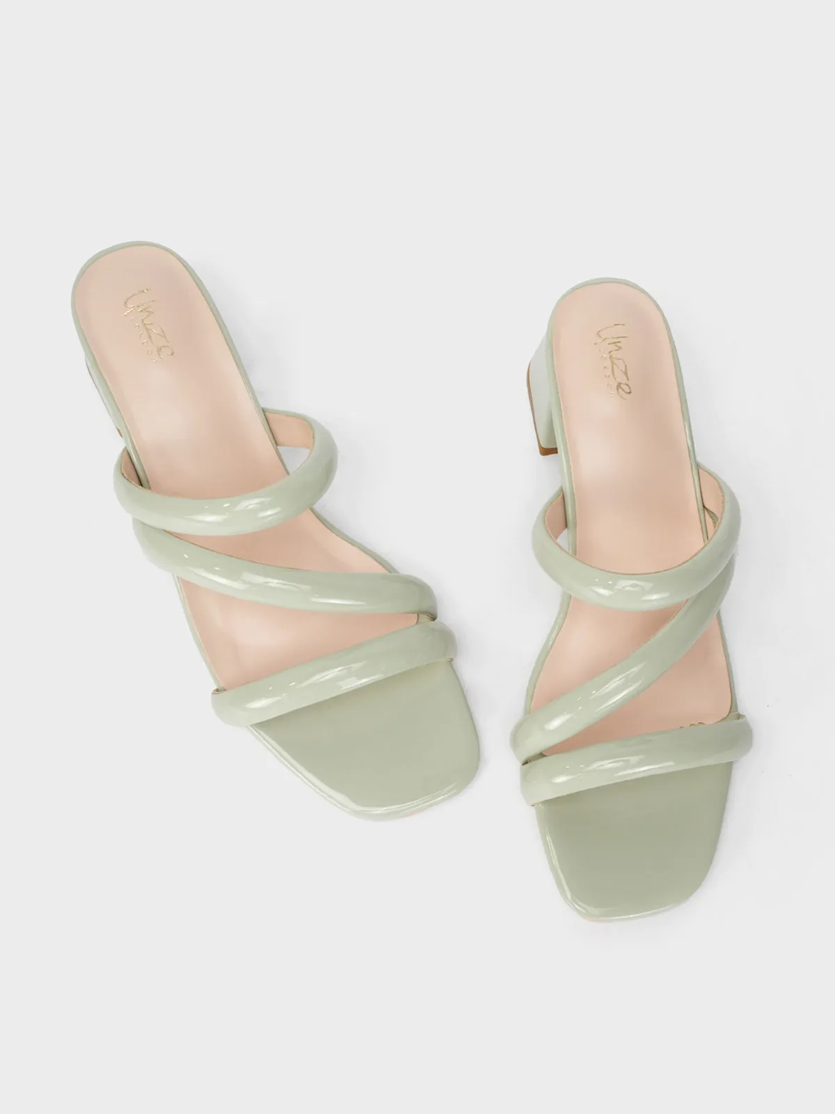 Womens "NEREUS" Patent Casual Sandals