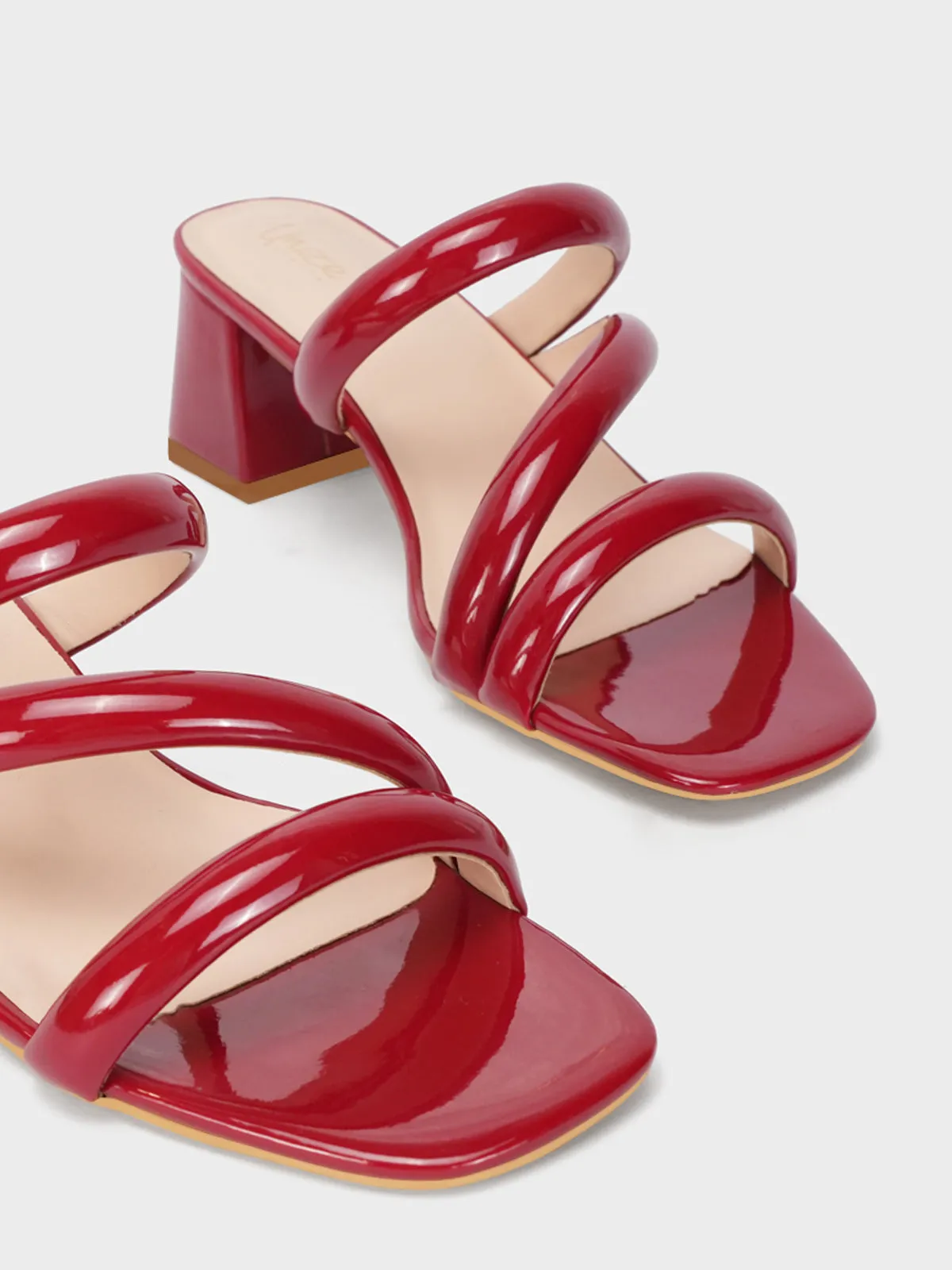 Womens "NEREUS" Patent Casual Sandals
