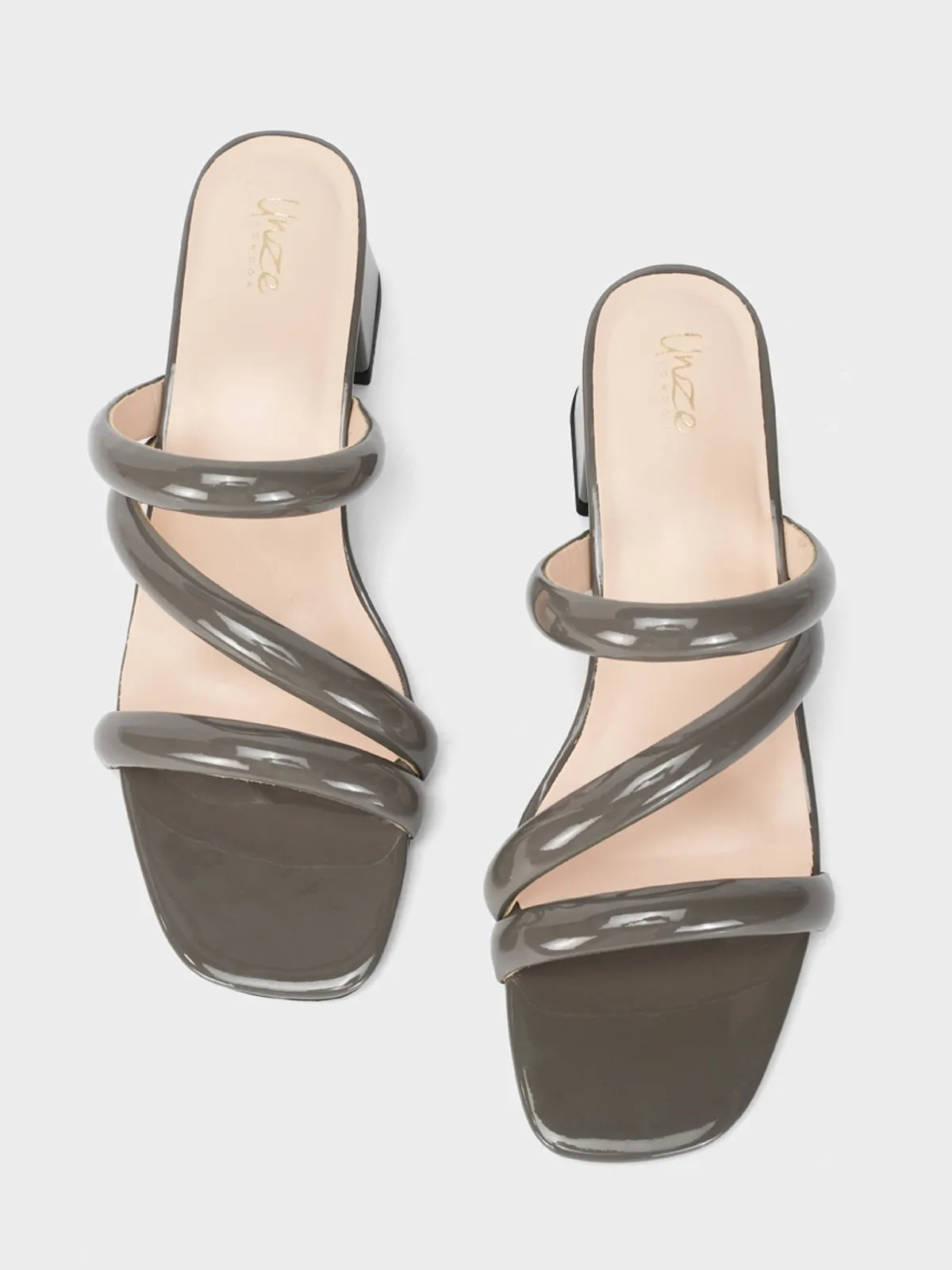 Womens "NEREUS" Patent Casual Sandals