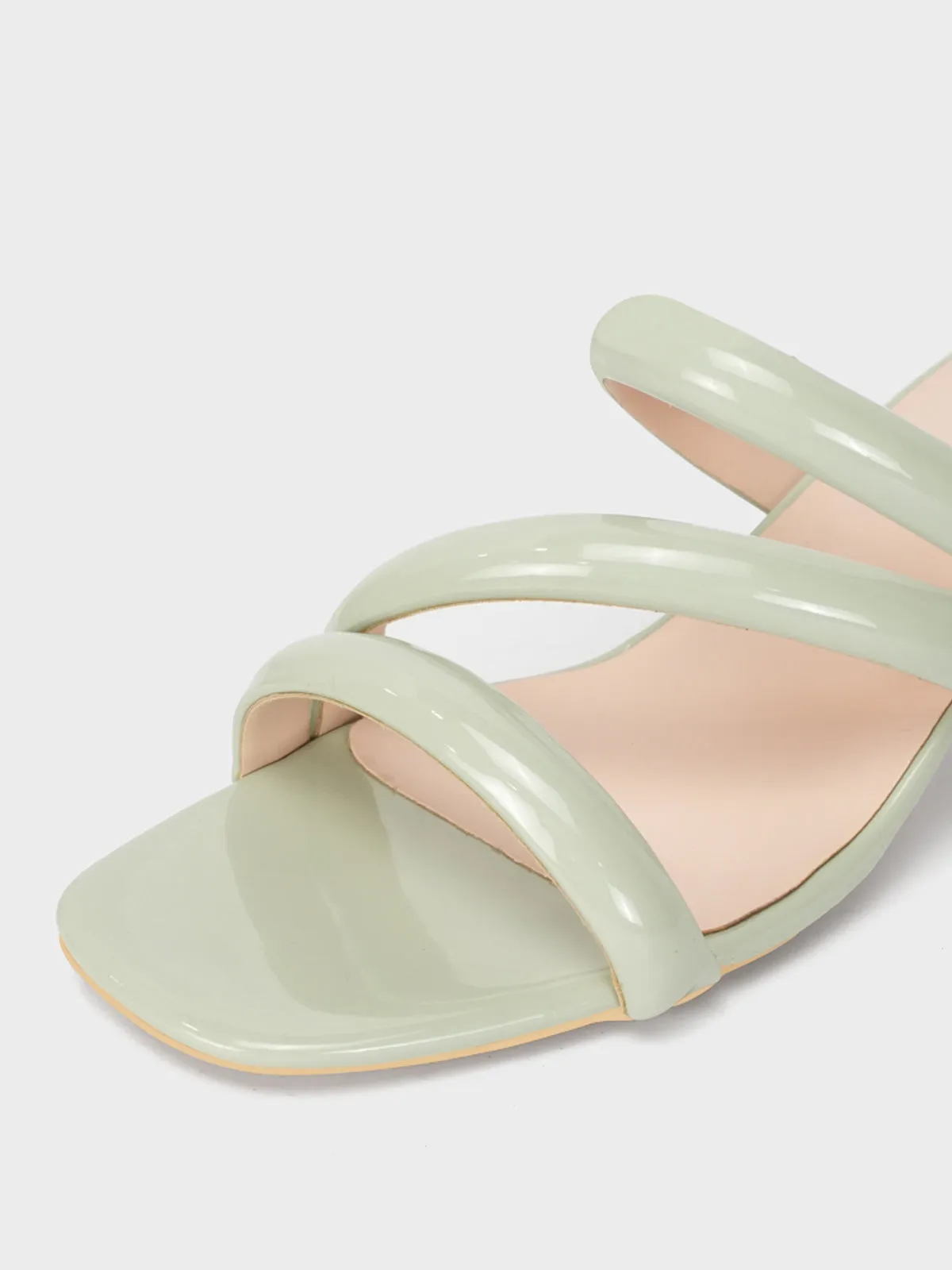 Womens "NEREUS" Patent Casual Sandals