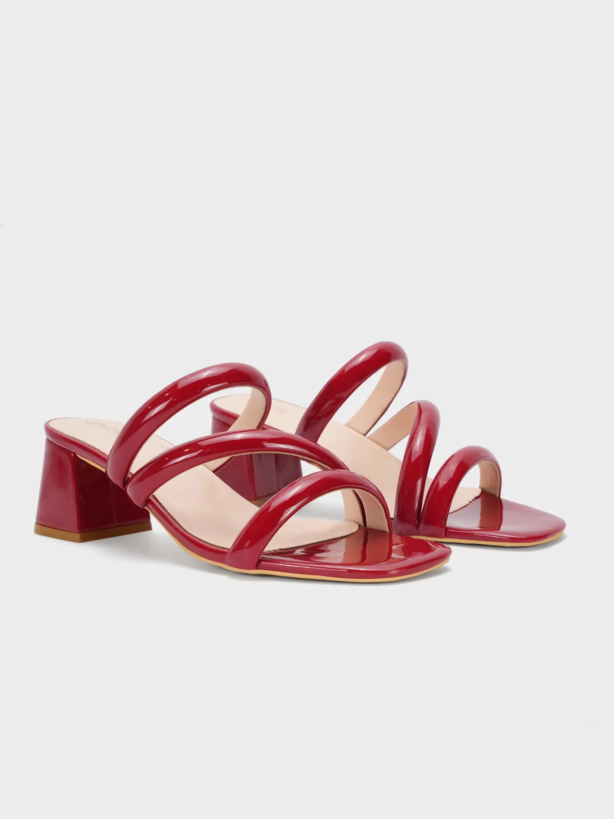 Womens "NEREUS" Patent Casual Sandals