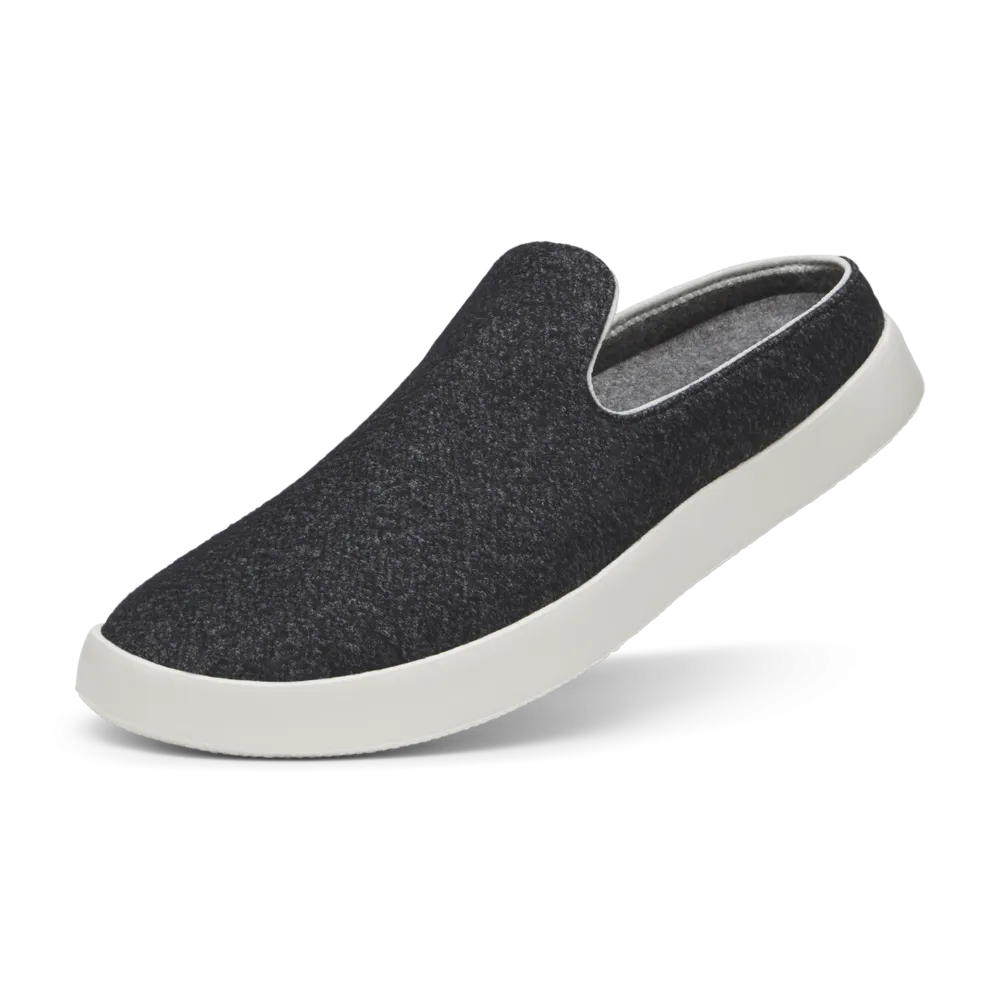 Women's Wool Lounger Mule - Dark Grey (Natural White Sole)